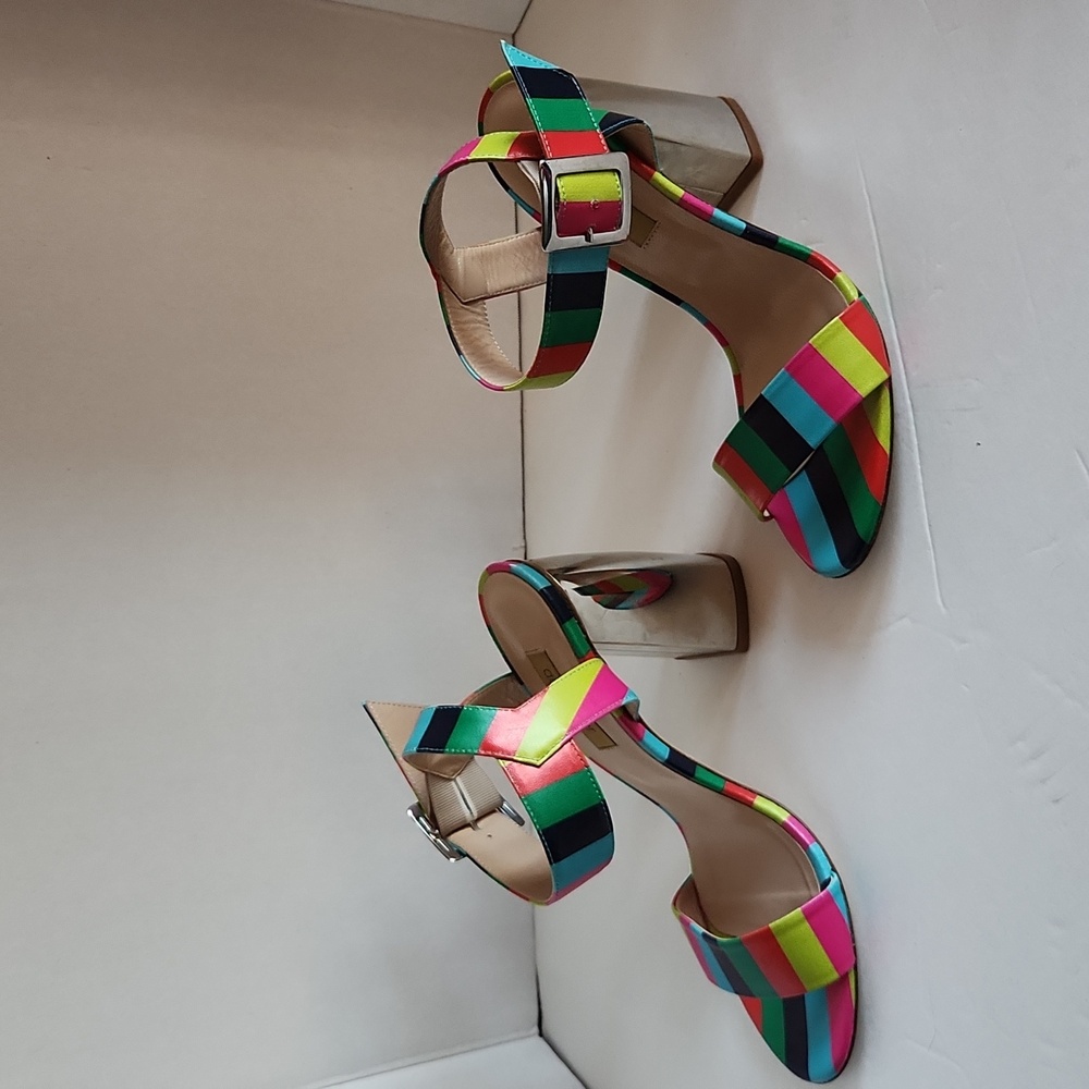 Dee Keller Laura Lauren Rainbow Sandal Heel, Sz 8 - Picture 5 of 7